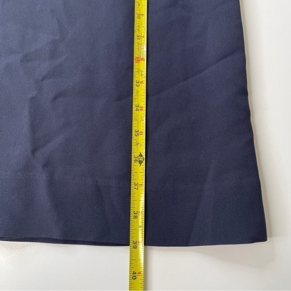 Lafayette 148 New York Navy Sheath Dress Size 10 - Picture 9 of 10